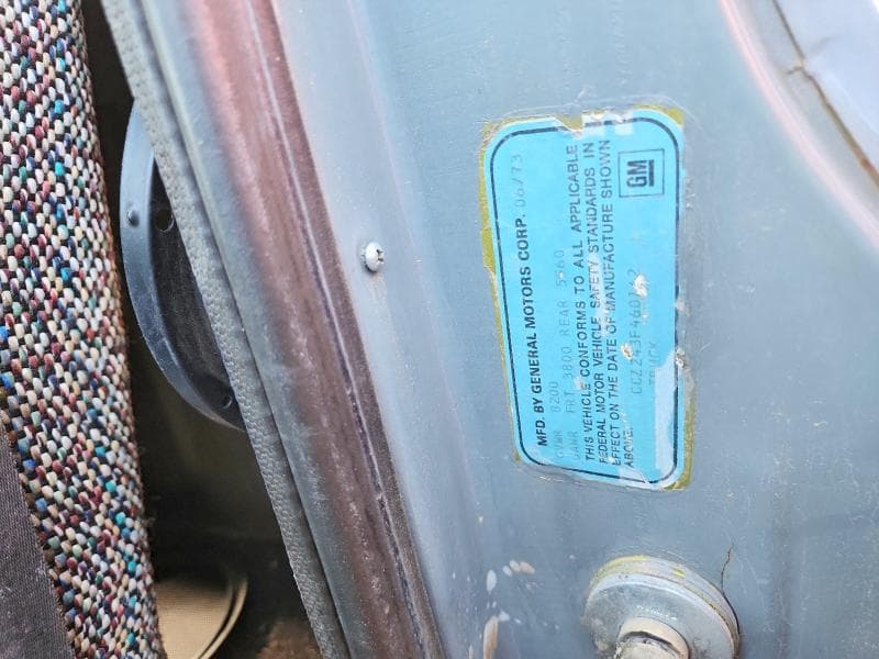 1973 CHEVROLET 1500 CLASS 12