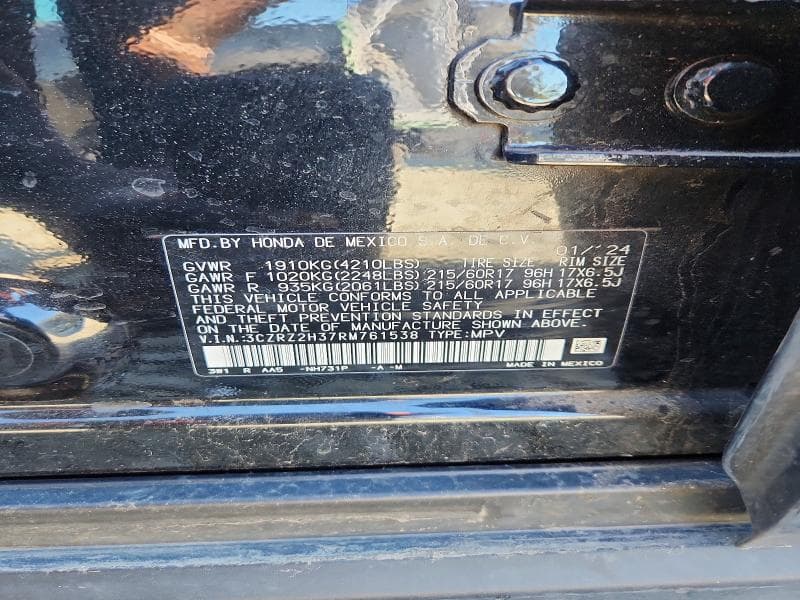 2024 HONDA HR-V LX LX 12