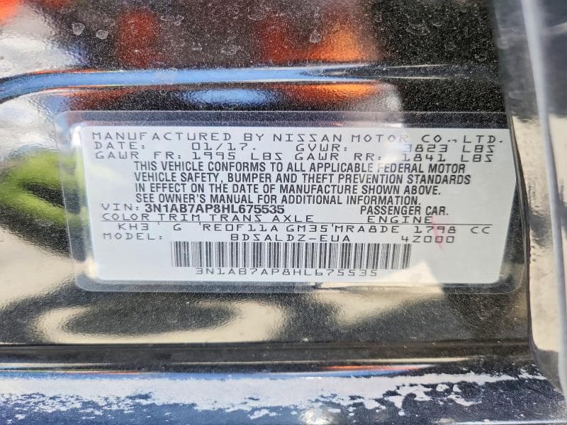 2017 NISSAN SENTRA SV 12