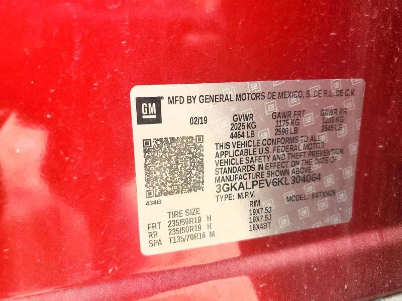 2019 GMC TERRAIN SLT 13