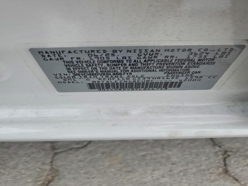 2025 NISSAN VERSA S 12