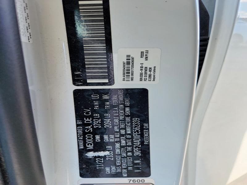 2023 KIA FORTE FE 12
