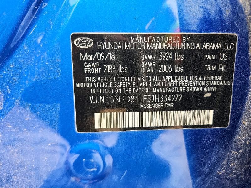 2018 HYUNDAI ELANTRA SEL 12