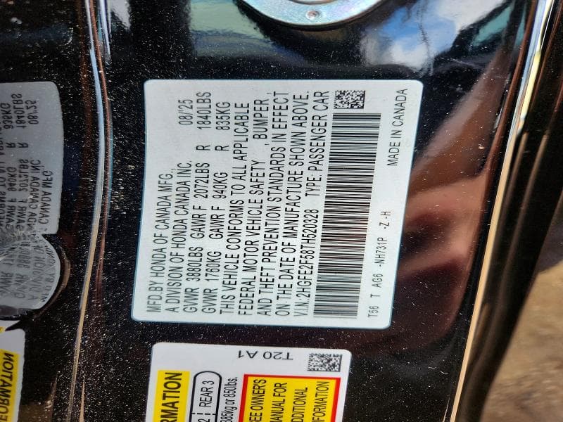 2026 HONDA CIVIC SPORT 13