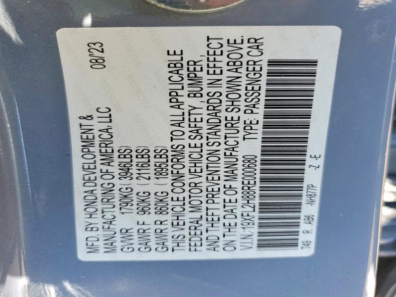 2024 HONDA CIVIC SPORT SPORT 12
