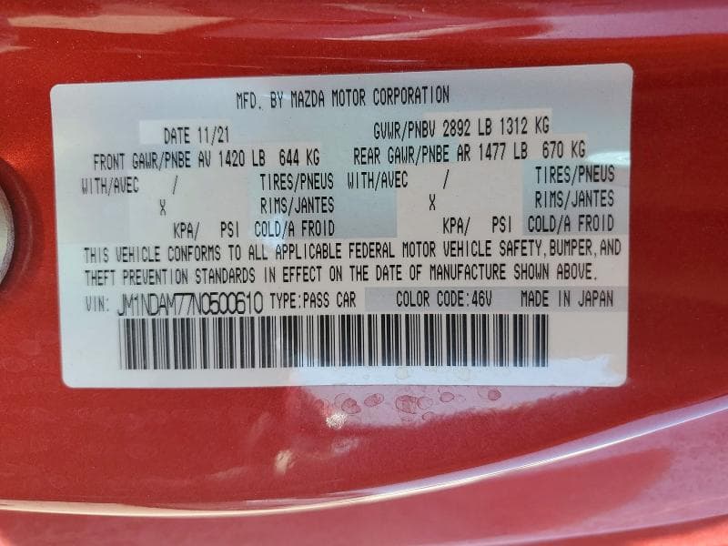 2022 MAZDA MX-5 MIATA GRAND TOURING 12