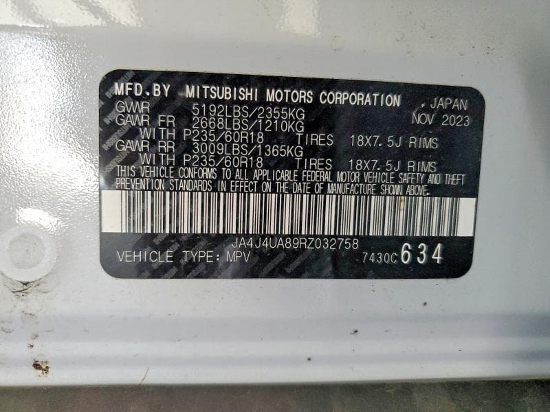 2024 MITSUBISHI OUTLANDER ES 13