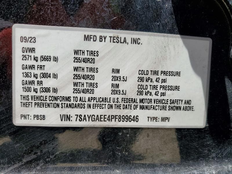 2023 TESLA MODEL Y 13