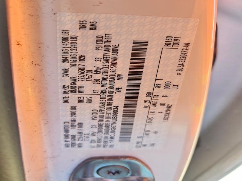 2022 FORD ESCAPE SE 13
