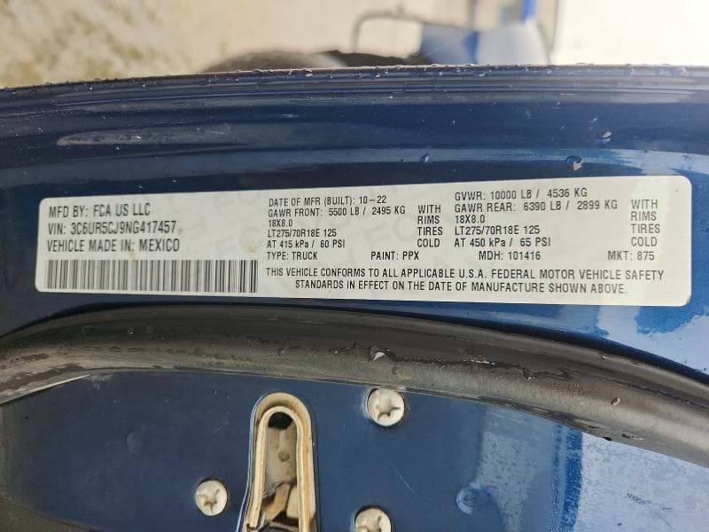 2022 RAM 2500 TRADESMAN TRADESMAN 12