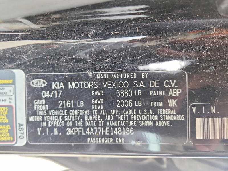 2017 KIA FORTE 13