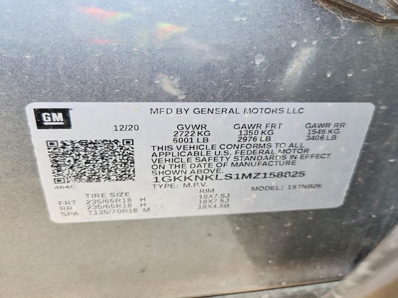 2021 GMC ACADIA SLE 14