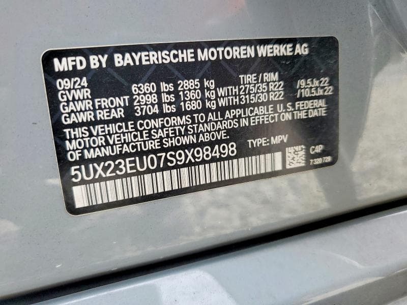 2025 BMW X5 XDRIVE40I 12