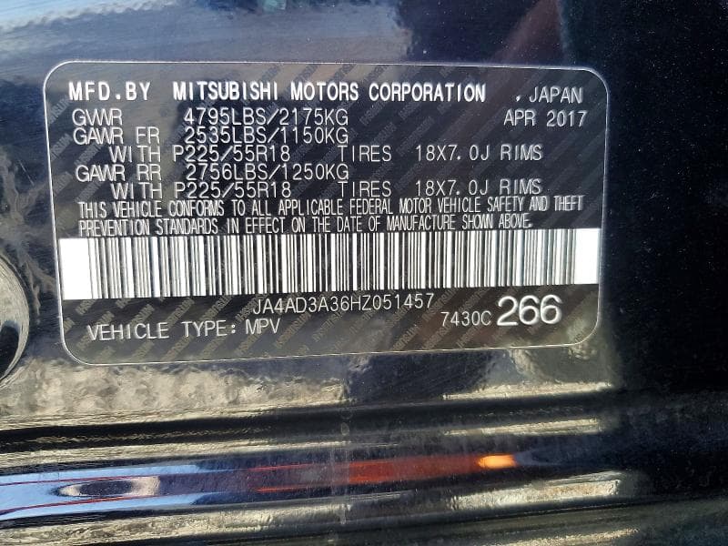 2017 MITSUBISHI OUTLANDER SE 12