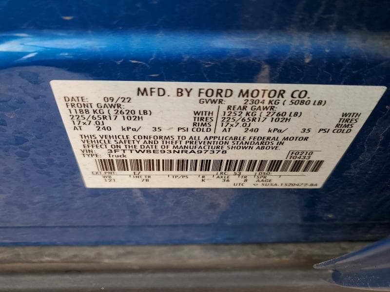 2022 FORD MAVERICK XL 12