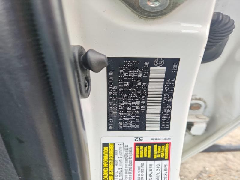 2019 TOYOTA CAMRY SE SE 12