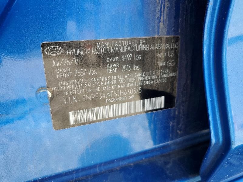 2018 HYUNDAI SONATA SEL SEL 13