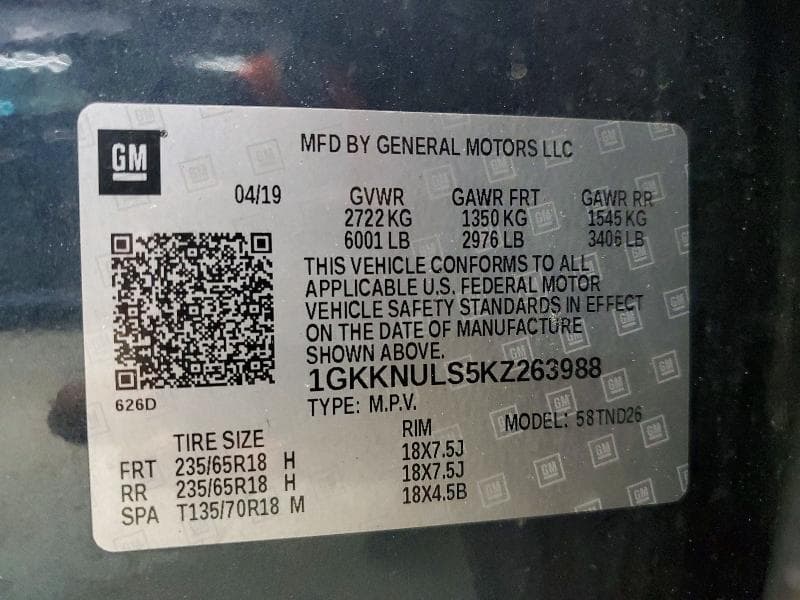 2019 GMC ACADIA SLT-1 SLT-1 13