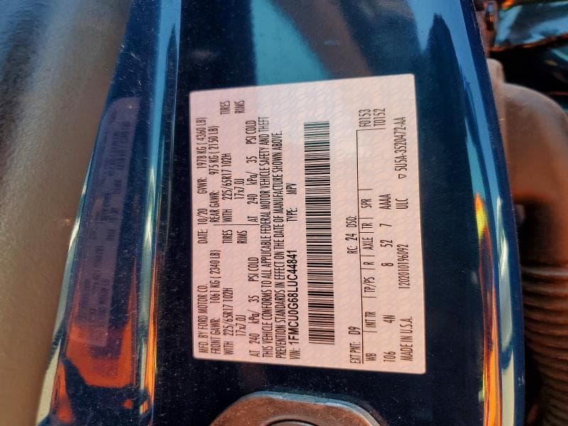 2020 FORD ESCAPE SE 13