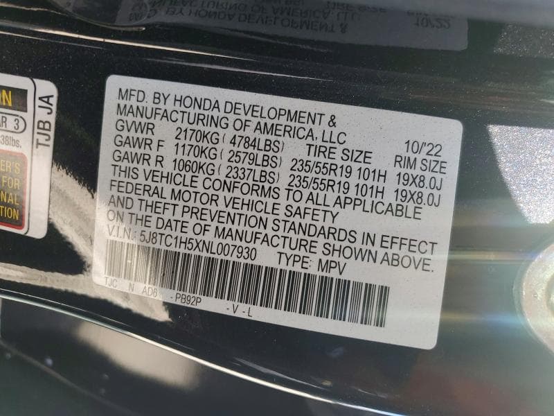 2022 ACURA RDX TECHNOLOGY 14