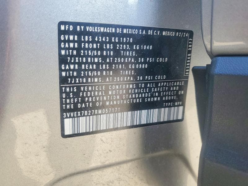 2024 VOLKSWAGEN TAOS SE SE 13