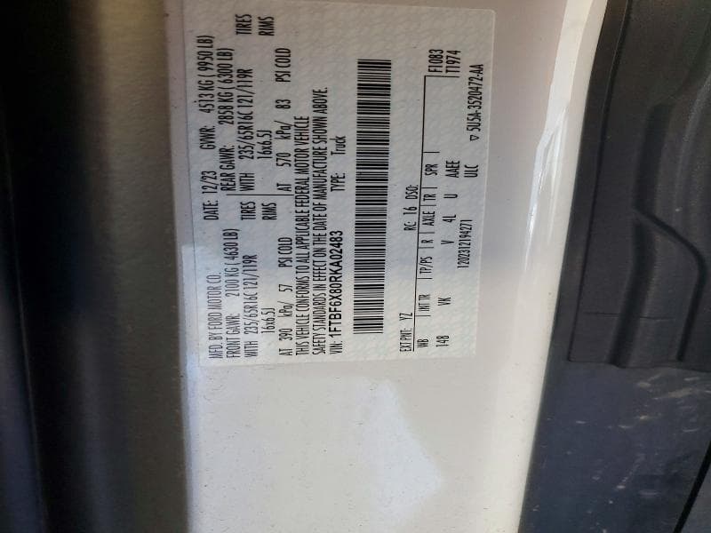 2024 FORD TRANSIT 350 HD DELIVERY VAN 14