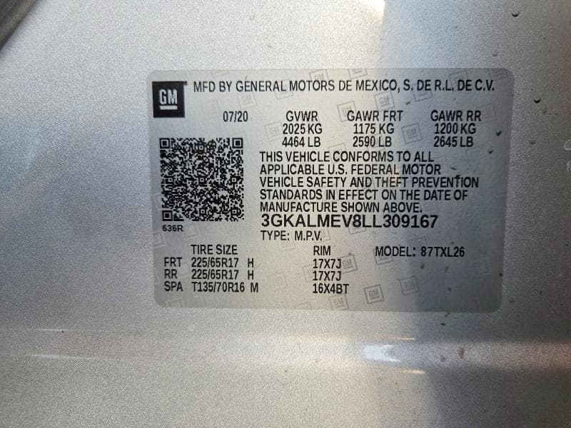 2020 GMC TERRAIN SLE SLE 12
