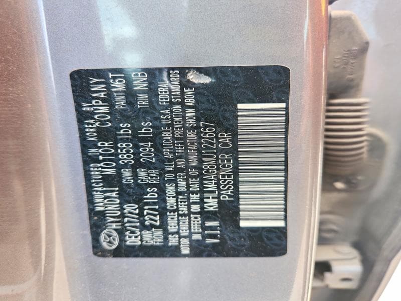 2021 HYUNDAI ELANTRA SEL 12