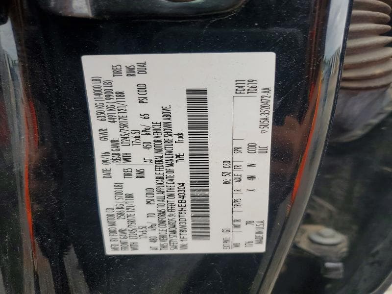 2017 FORD F350 SUPER DUTY SUPER DUTY 12