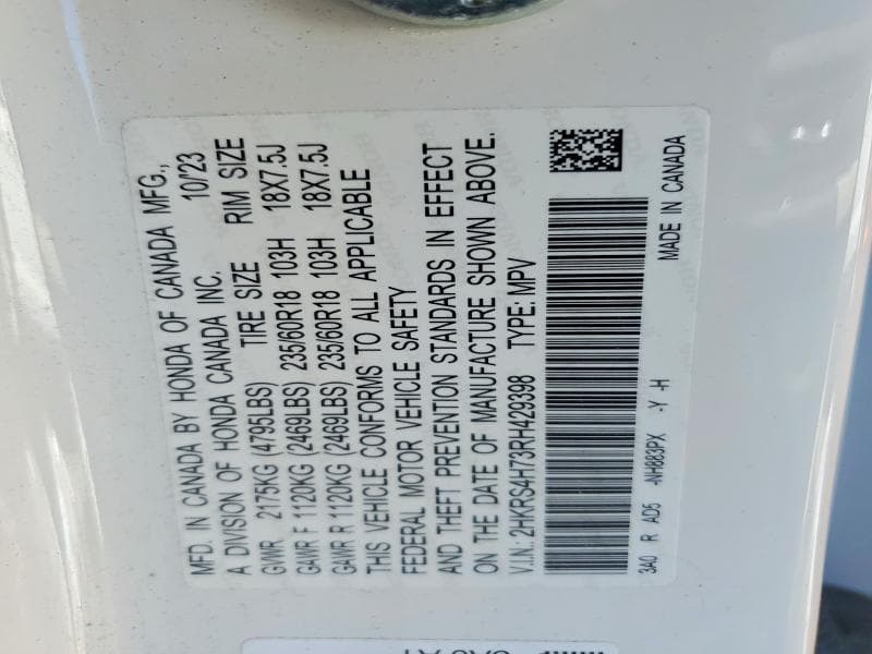 2024 HONDA CR-V EXL EXL 13
