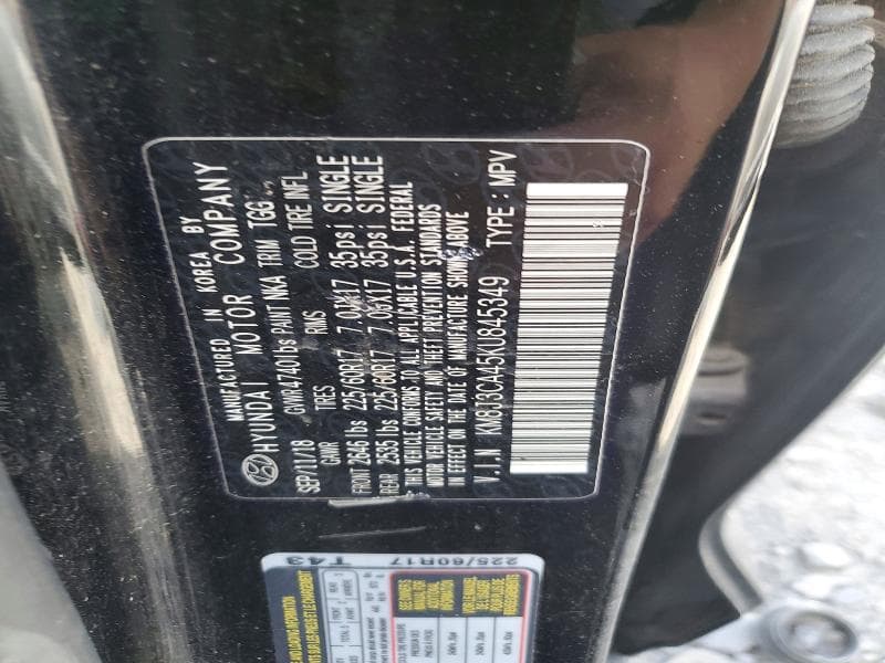 2019 HYUNDAI TUCSON VALUE 13