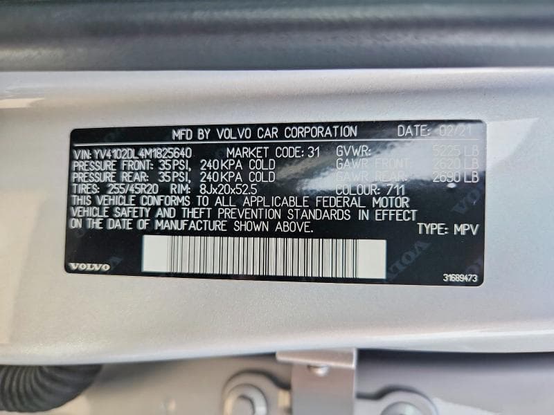 2021 VOLVO XC60 T5 INSCRIPTION 13