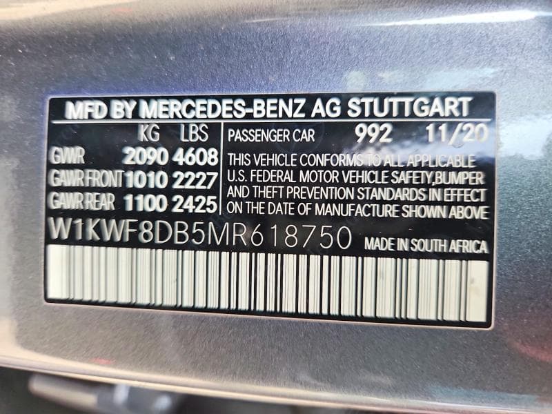 2021 MERCEDES-BENZ C 300 300 12