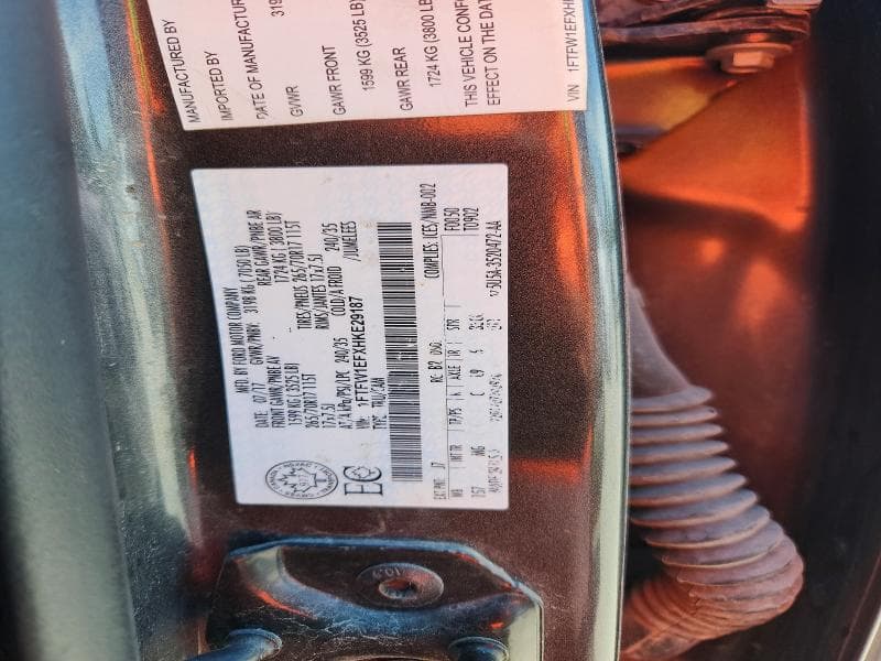 2017 FORD F150 SUPERCREW 12