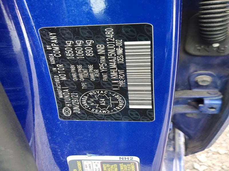 2022 HYUNDAI ELANTRA BLUE 13
