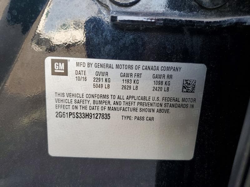 2017 CADILLAC XTS PREMIUM LUXURY PREMIUM LUXURY 12