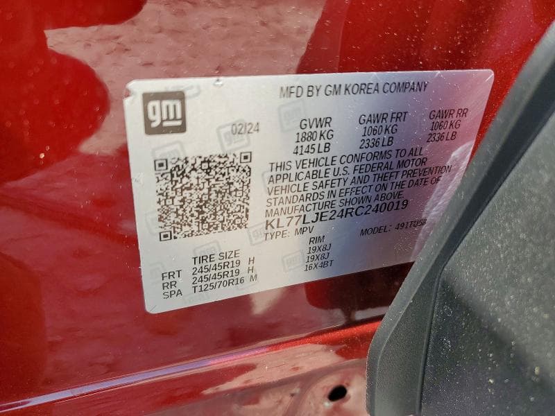 2024 CHEVROLET TRAX 2RS 14