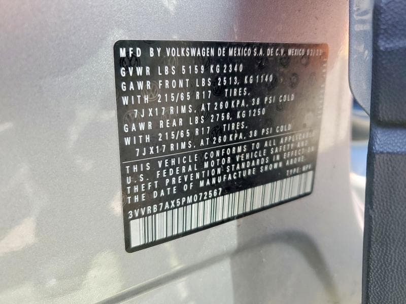 2023 VOLKSWAGEN TIGUAN S S 13