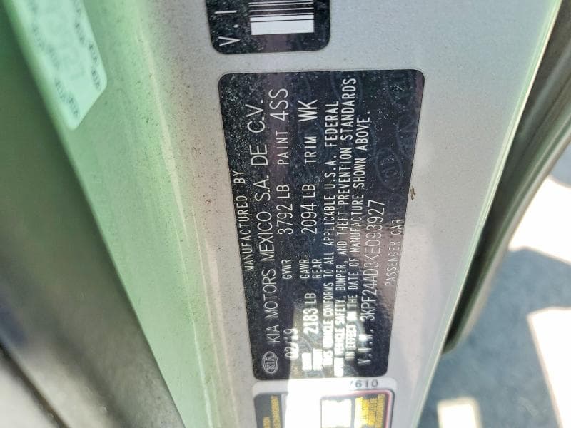 2019 KIA FORTE LXS LXS 13