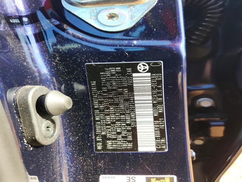 2025 TOYOTA COROLLA LE LE 12