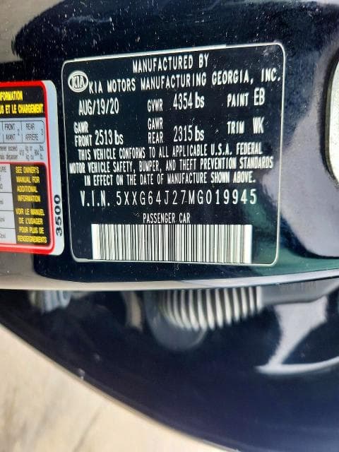 2021 KIA K5 GT LINE 12
