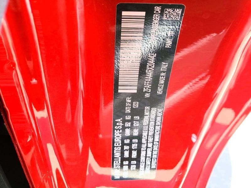2024 FIAT 500 E RED 12