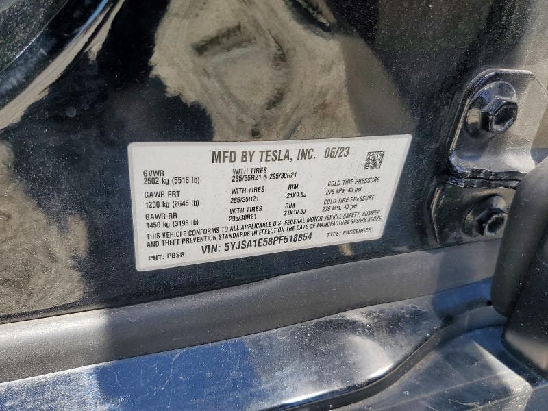 2023 TESLA MODEL S 12