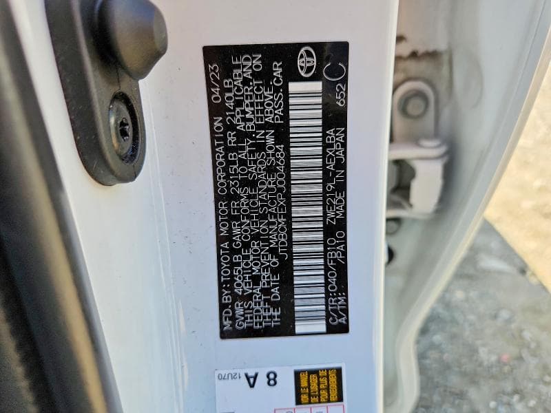 2023 TOYOTA COROLLA HYBRID LE LE 12
