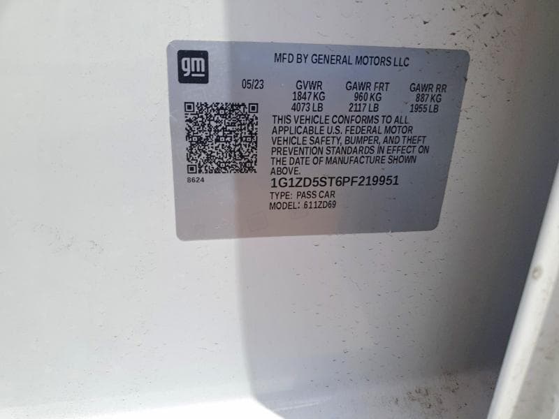 2023 CHEVROLET MALIBU LT LT 12