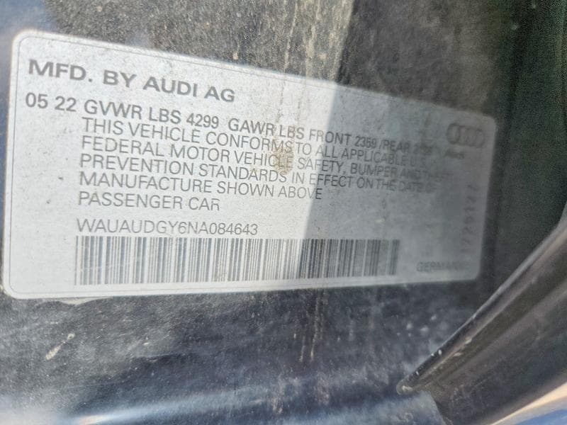 2022 AUDI A3 PREMIUM PREMIUM 12