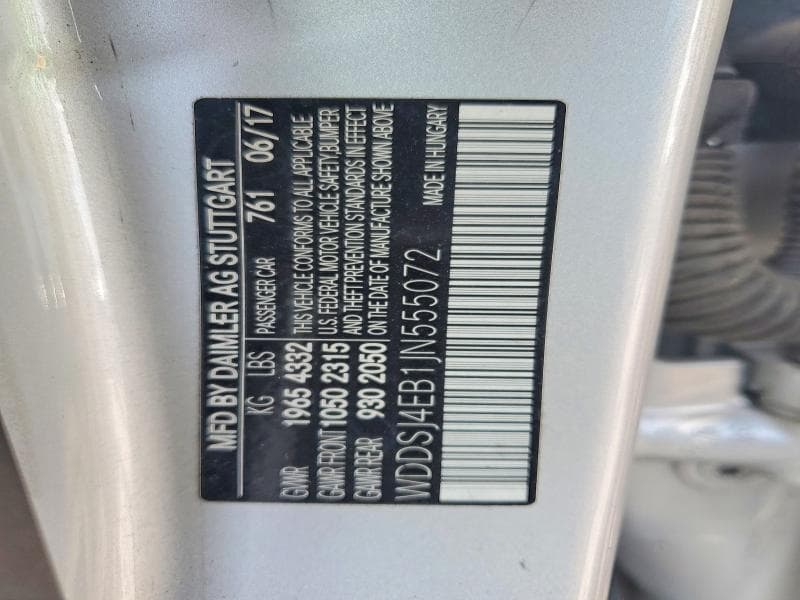 2018 MERCEDES-BENZ CLA 250 250 12