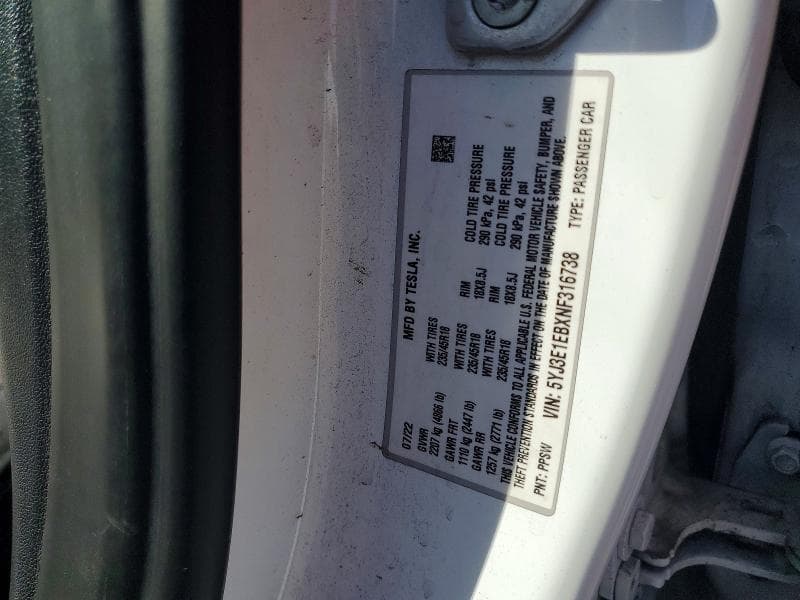 2022 TESLA MODEL 3 12
