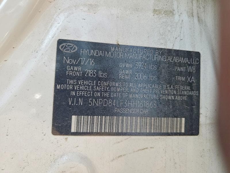 2017 HYUNDAI ELANTRA SE 13