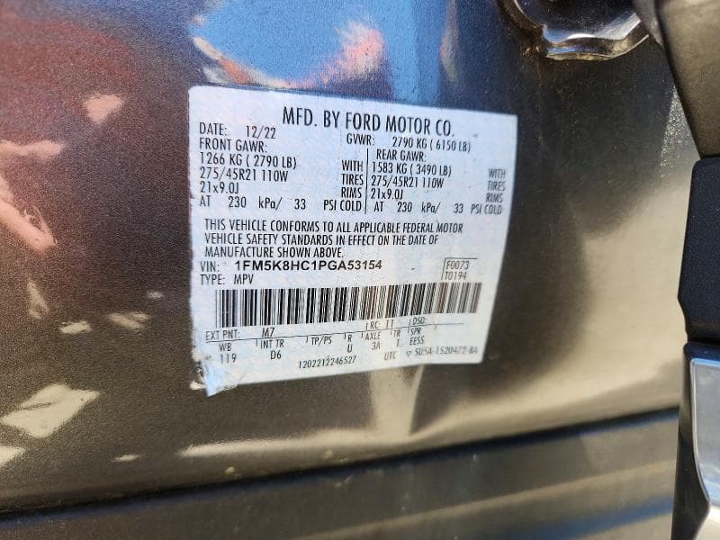 2023 FORD EXPLORER PLATINUM PLATINUM 13